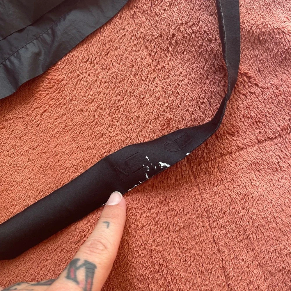 Rick Owens DRKSHDW Black Nylon Drawstring Shorts‎ Men's Size 09 Made in Italy - Picture 2 of 7